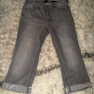 Jones New York Gray Ankle Capris